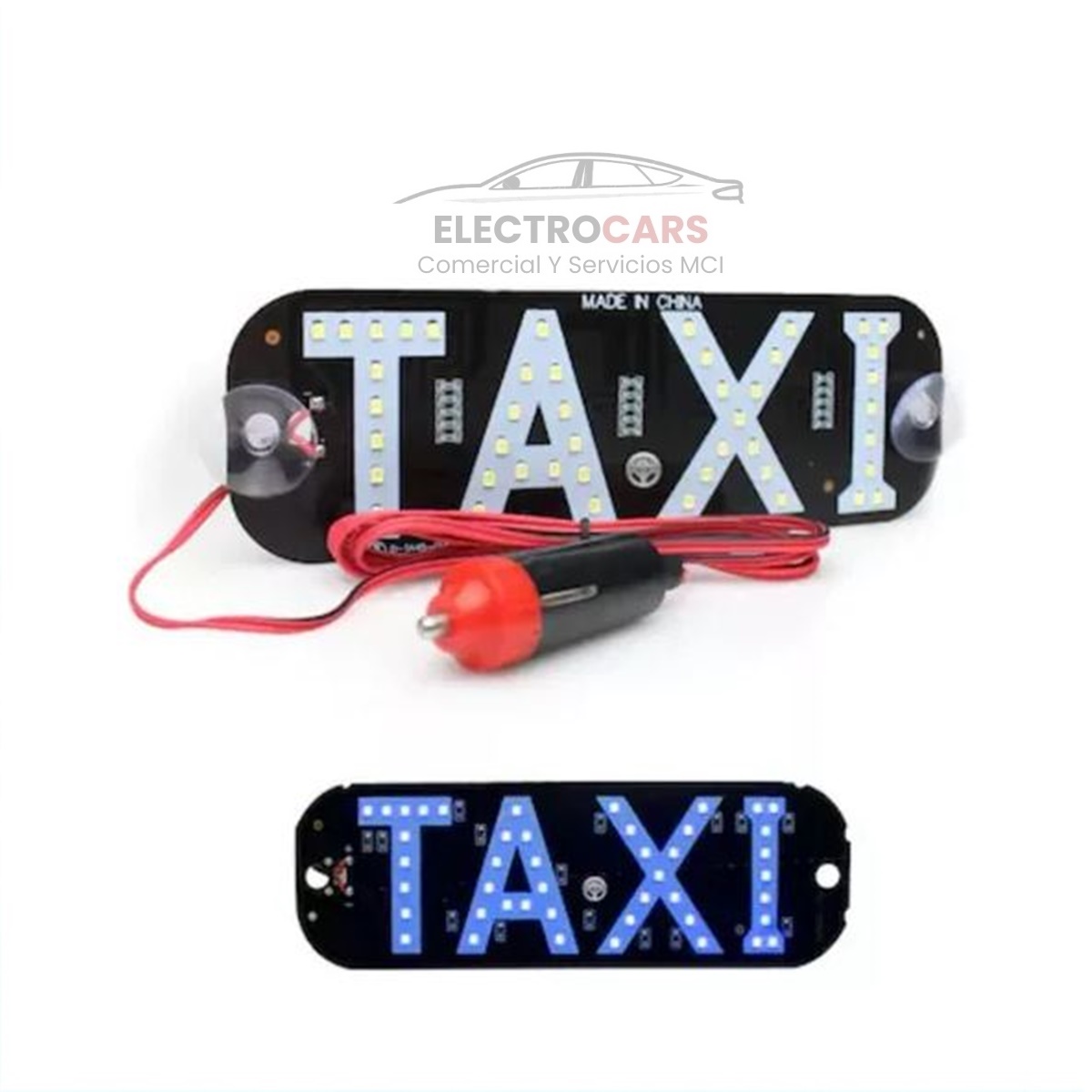 Letrero led Azul Taxi Luminoso Para Parabrisa