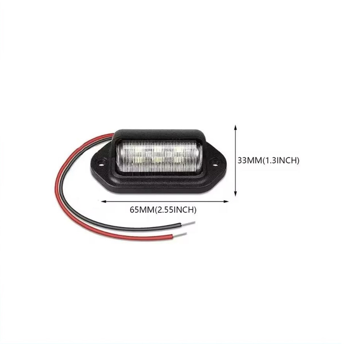 Foco LED Universal Para Patente de Auto o Camion  Luz Blanca 12 / 24 Volt