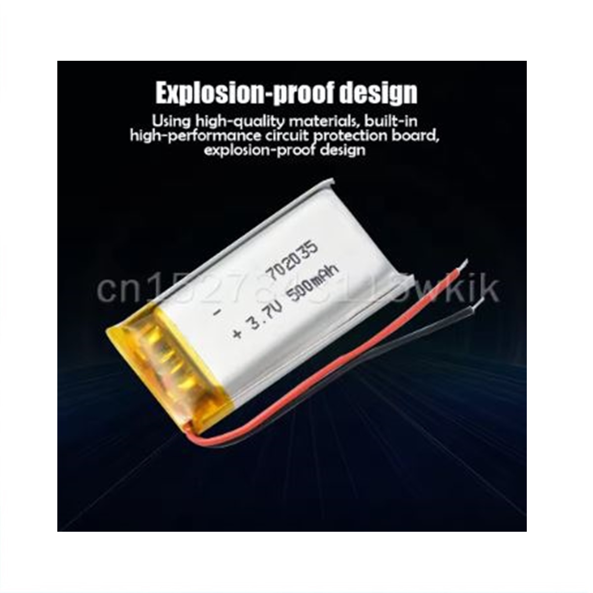 Batería recargable polímero de litio Lipo Li-ion 702035 3,7 V 500mAh