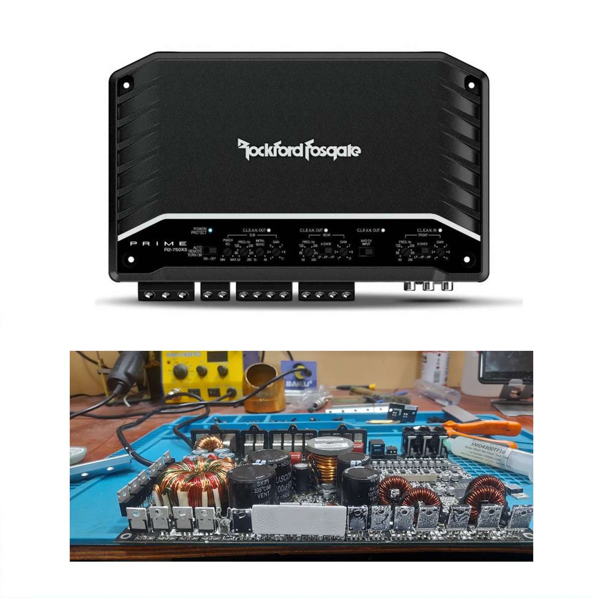 Servicio de Diagnóstico de Amplificador Rockford Fosqate R2-750X5