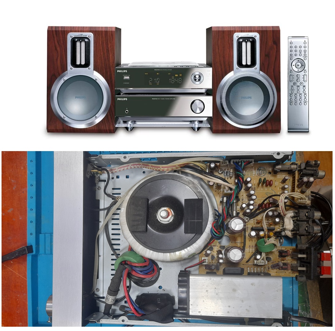 Servicio de Diagnóstico Philips MCD 700 dvd micro system.