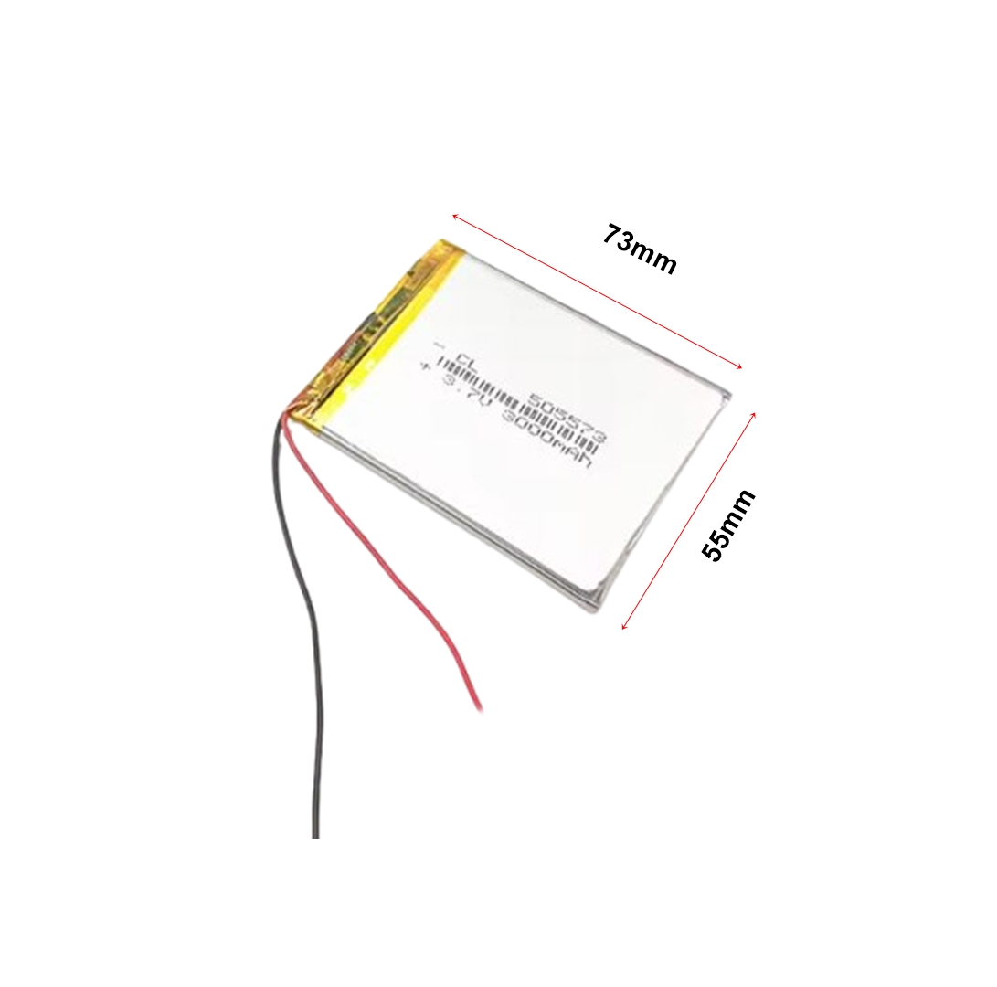 Bateria recargables de iones de litio 3,7, 3000 V, 505573 mAh