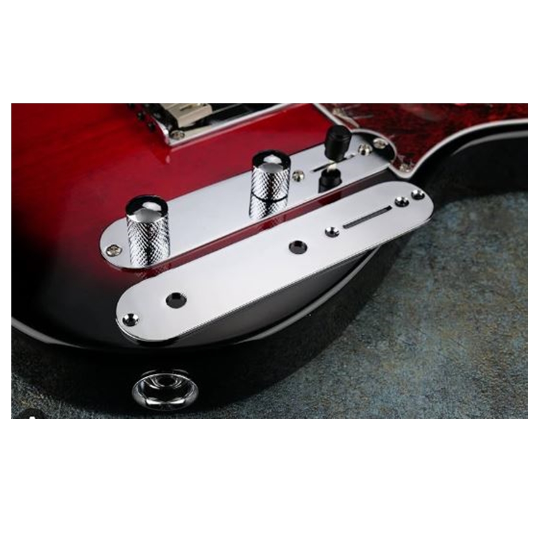 Placa de Control Cromada de guitara tipo Telecaster