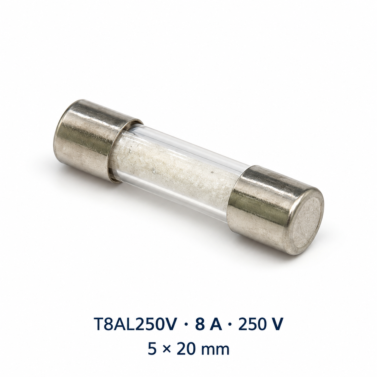Fusible T8AL250V 8A 250V de acción lenta