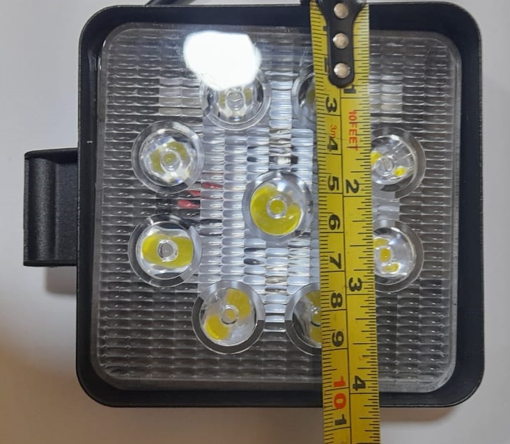 Neblinero Cuadrados,  9 Led ,  27w  2 unidades  (Par)