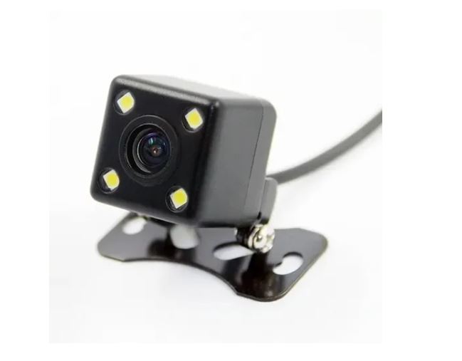 Cámara Auto Retroceso cuadrada Visión Nocturna 4 Led Ip67