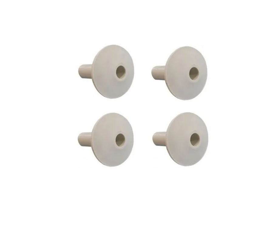 Pack 4 Pasamuros Blancos Para Cable Coaxial Rg6 o cable de red.